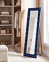 Standspiegel ANSOUIS 150 cm Samtstoff Marineblau