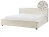 Bed Boucle MIRANDE 180 x 200 cm (EU Super King) Off-White