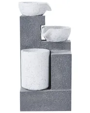Gartenbrunnen LED NAGAMI Grau_1059550