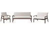 Sofa Set 6-Sitzer ESRUM Stoff Dunkelbraun / Grau