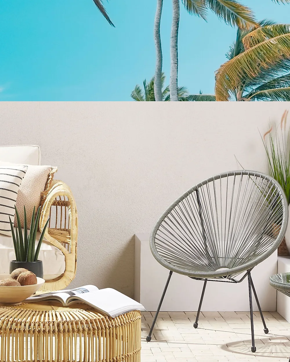 Gartenstuhl ACAPULCO II Polyrattan Dunkelgrau_1177409
