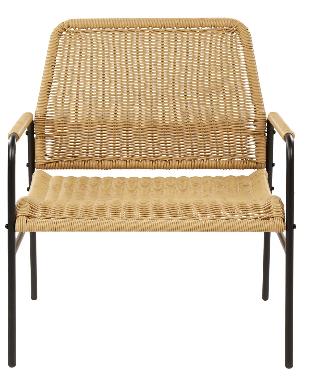 Gartenstuhl 2er Set PRASIMO Polyrattan Naturfarben_863014