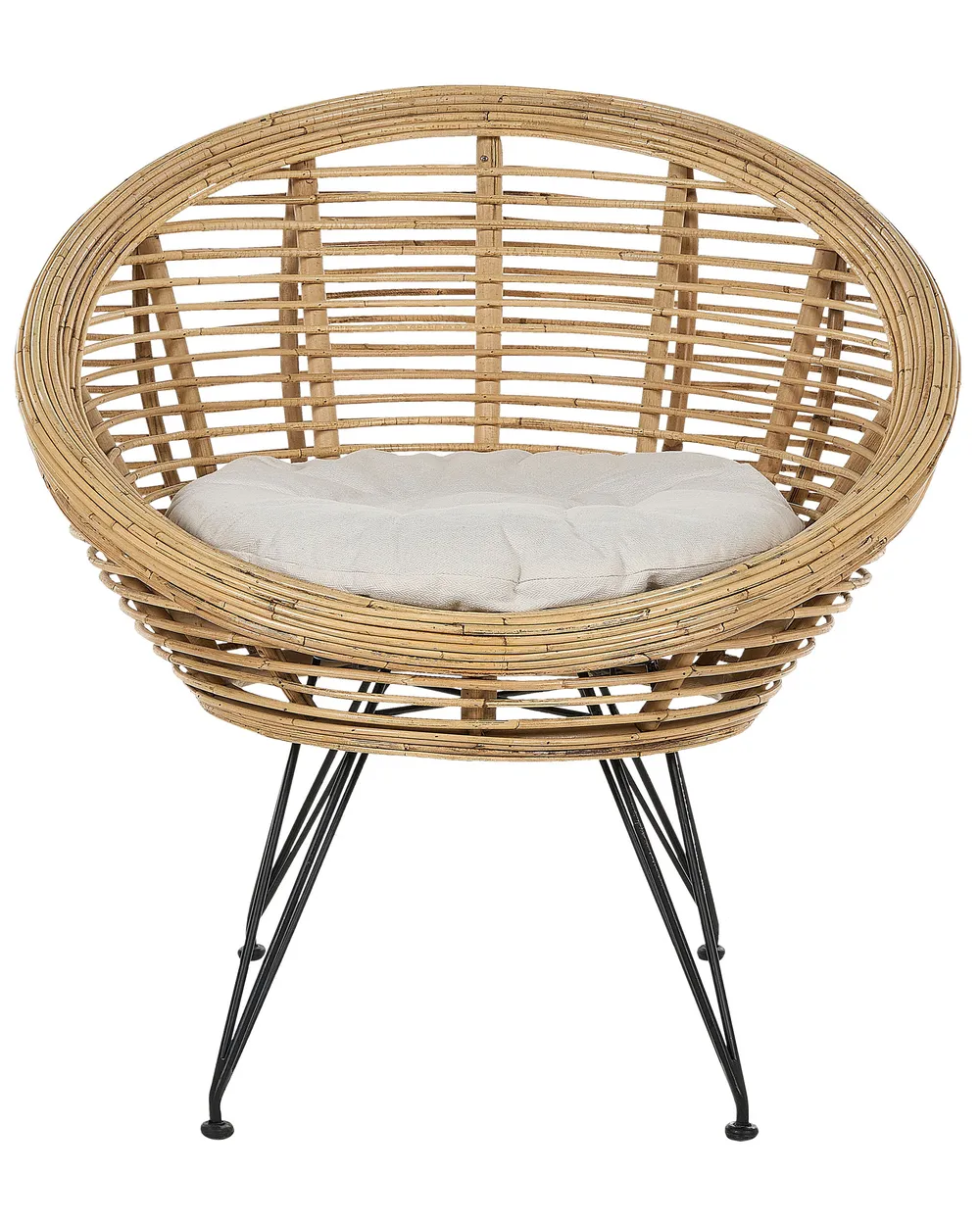 Gartenstuhl MARATEA Rattan Naturfarben_878326