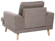 Sofa Set 4-Sitzer KILDAL Stoff Braun_1058465