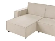 Eckschlafsofa 3-Sitzer ROMEDAL II Stoff Beige rechtsseitig_971617