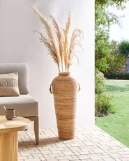 Dekovase ELATIA 70 cm Rattan Naturfarben_926274