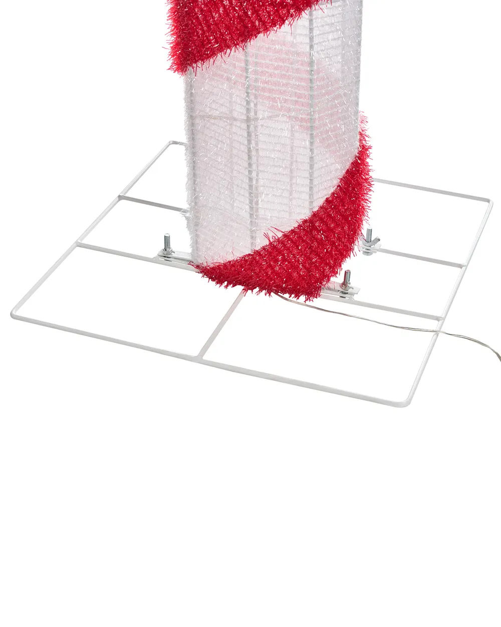 Gartendekoration LED ALARNI 150 cm Zuckerstange Rot_1015253