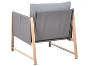 Lounge Set mit Tisch und Ottomane 5-Sitzer NOLA Metall Grau_998371