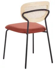 Esszimmerstuhl 2er Set MAYETTA Rattan Orange_925921