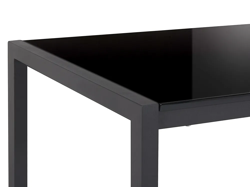 Ausziehbarer Esstisch GRANADA Schwarz 120/160 cm 80 cm_820887