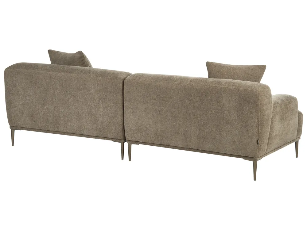 Sofa 3-Sitzer MATILA Stoff Hellbraun_1044433