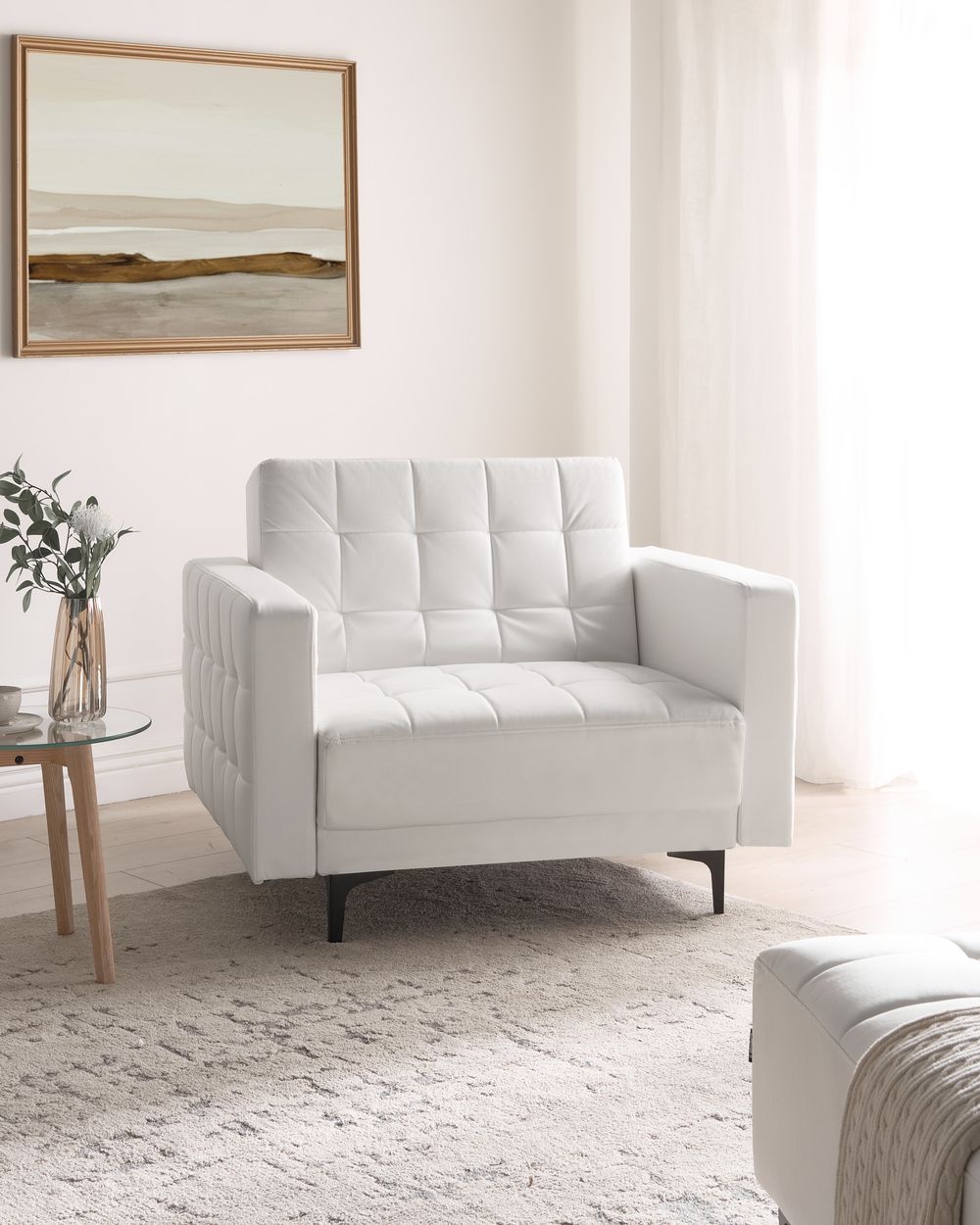 Fauteuil ABERDEEN Kunstleer Wit