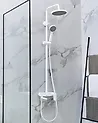 Duschsystem mit Mischbatterie und Regenbrause GURARA Weiß