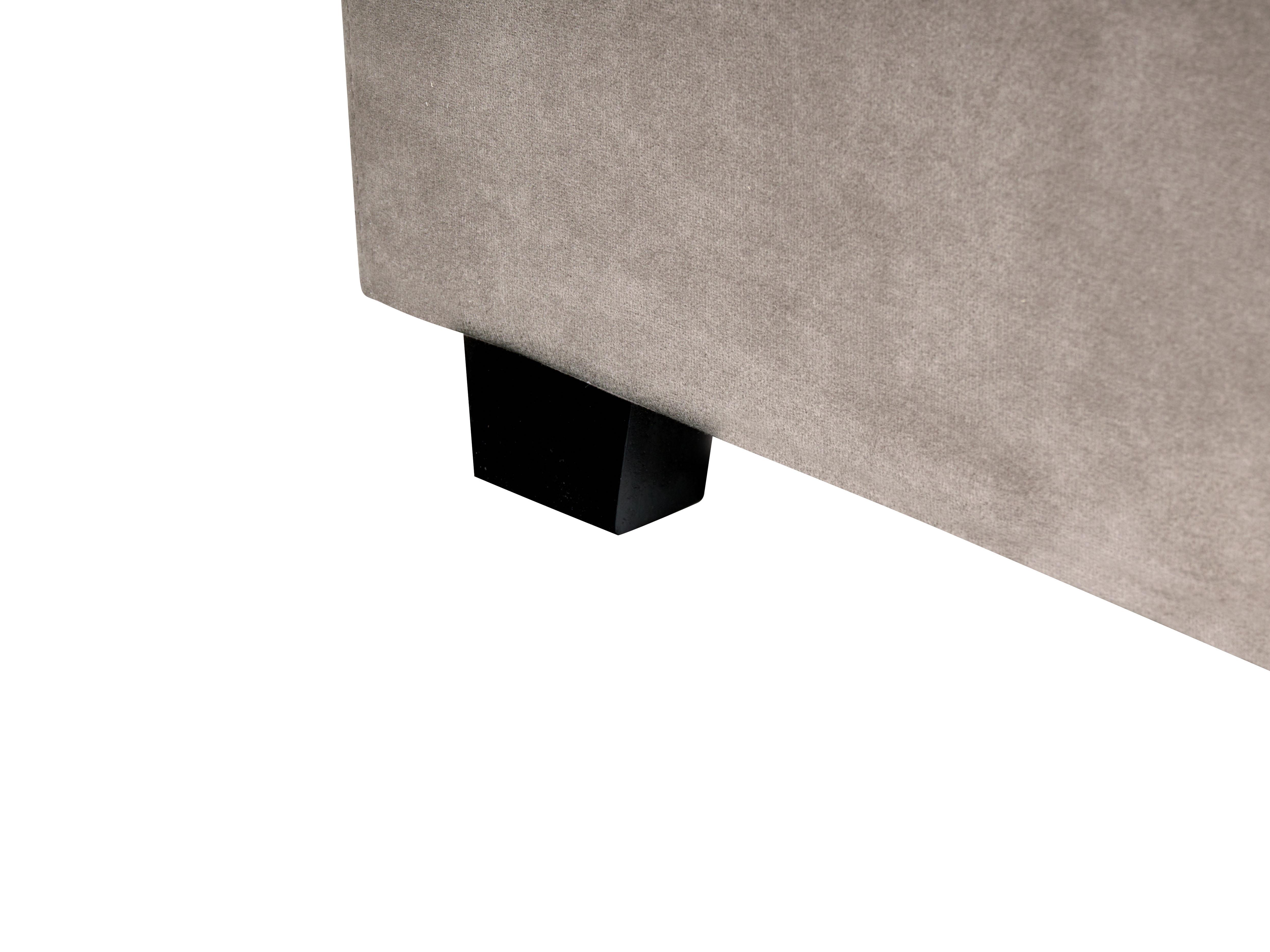 Bed Velvet VINCENNES 160 x 200 cm (EU King Size) Taupe_974787