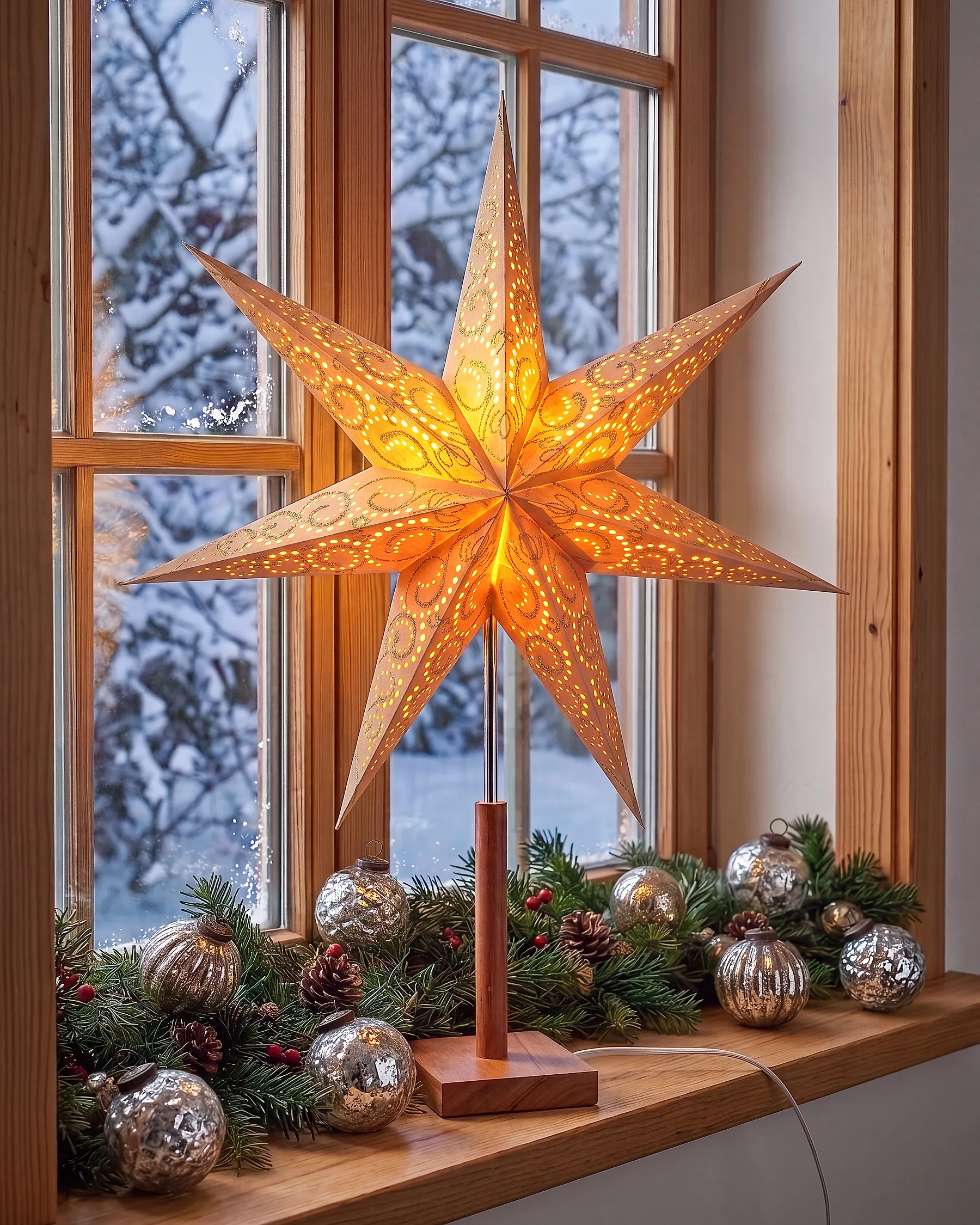 Adventsstern MANA 70 cm Beige_1186062