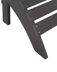 Gartenstuhl ADIRONDACK mit Fußstütze Dunkelgrau_809583