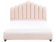 Vodeni krevet Samet VINCENNES 140 x 200 cm Pastelno ružičasta_974343