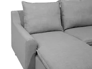 Ecksofa 3-Sitzer ELVENES Stoff Hellgrau rechtsseitig_943134