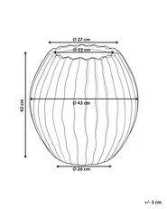 Plant Pot AUSSEE 43 cm Brown_1161741