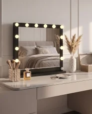 Ogledalo za toaletni stol LED BEAUVOIR Crni_1149529