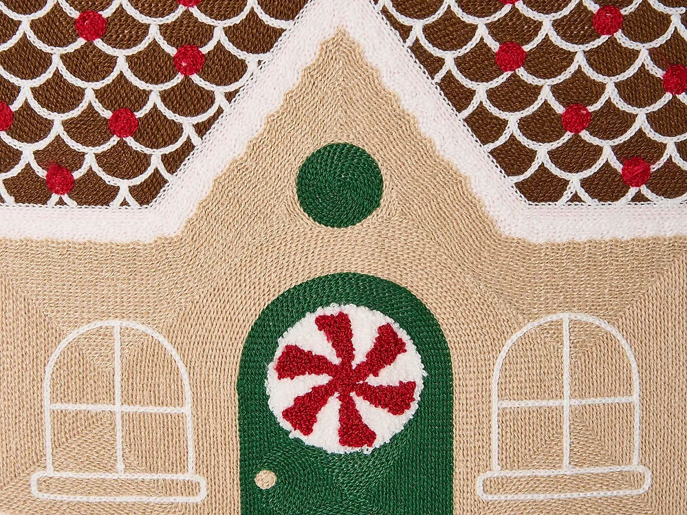 Set van 3 sierkussens VELLYN 30 x 50 cm 45 x 45 cm Roze kerstmotief_1164699
