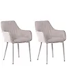 Esszimmerstuhl 2er Set WELLSTON Stoff Beige