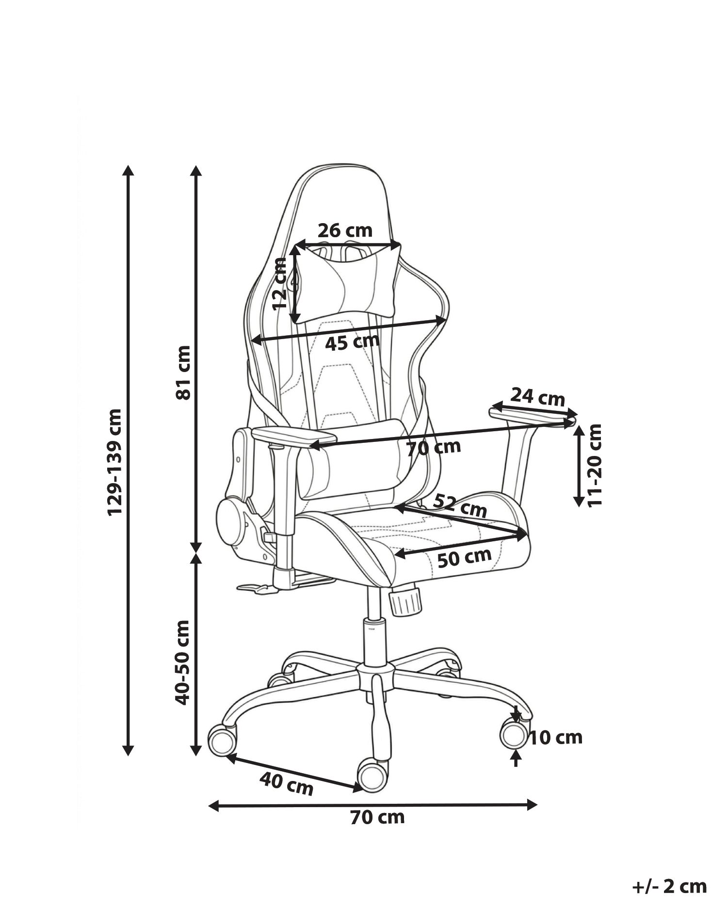Gaming Chair VOLTIXA Faux Leather Black_1133751