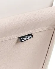 Stuhl mit Sitzkissen PONTE Metall Hellbeige_1013296