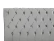Krevet Samet AVALLON 140 x 200 cm Sivi_743651