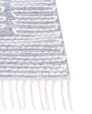 Teppich ANSAR Blau 160 x 230 cm Baumwolle_861035