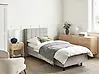 Bett verstellbar Stoff DUKE 90 x 200 cm Hellgrau