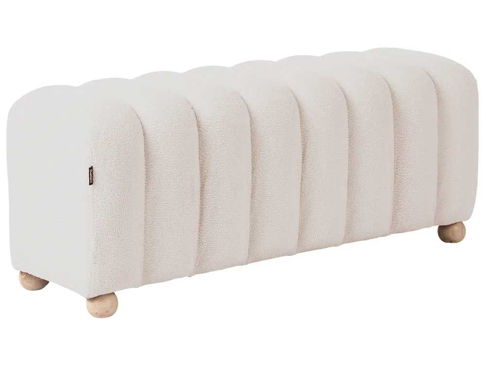 Upholstered Bench IDYLLWILD Boucle Off-White_1066961