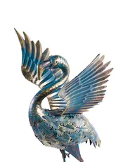 Gartenskulptur KALIBO Flamingo Blau_1082994