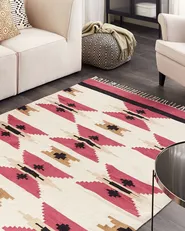 Rug GARNI Multicolour 160 x 230 cm Kilim Cotton_870138