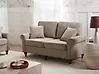 Sofa 2-Sitzer GINNERUP Stoff Taupe
