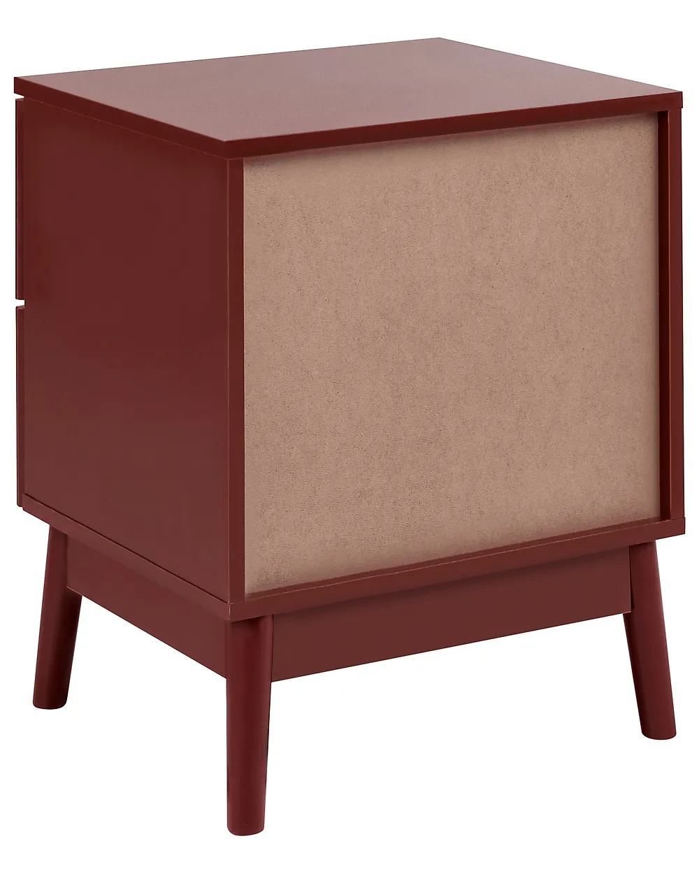 2 Drawer Bedside Table BOULIA Burgundy_1169423
