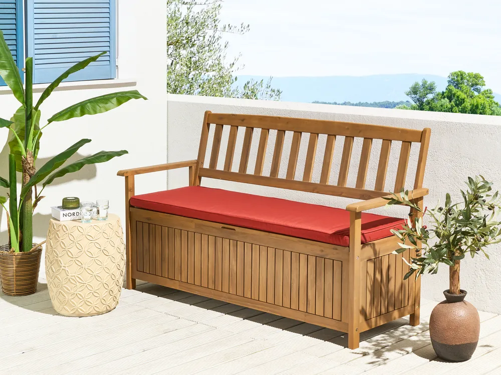 Bankauflage SOVANA 148 x 45 cm Dunkelrot