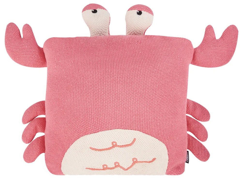 Dekokissen 2er Set JARGALLI 35 x 35 cm Baumwolle Krabbe Rosa