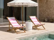 Ersatzstoff für Sonnenliege 2er Set ANZIO/AVELLINO 113 x 44 cm Rosa_1073755
