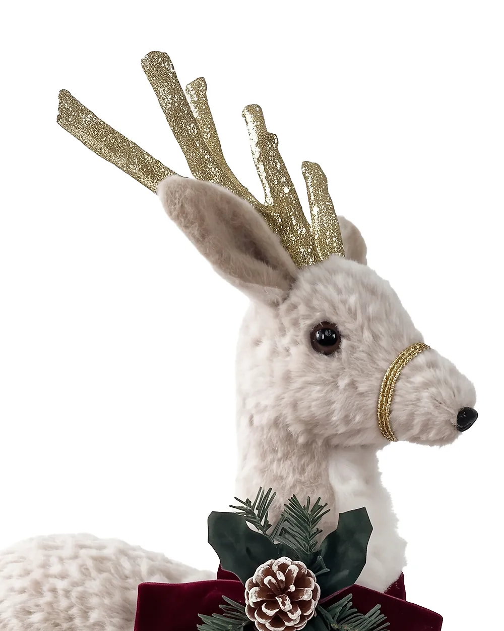 Set of 2 Christmas Decorations LAPINLAHTI 38/68 cm Reindeer White_1172245