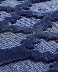 Teppich CIZRE Marineblau 160 x 230 cm Viskose_782622