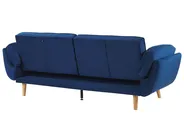 Schlafsofa 3-Sitzer ASBY Samtstoff Marineblau_788082