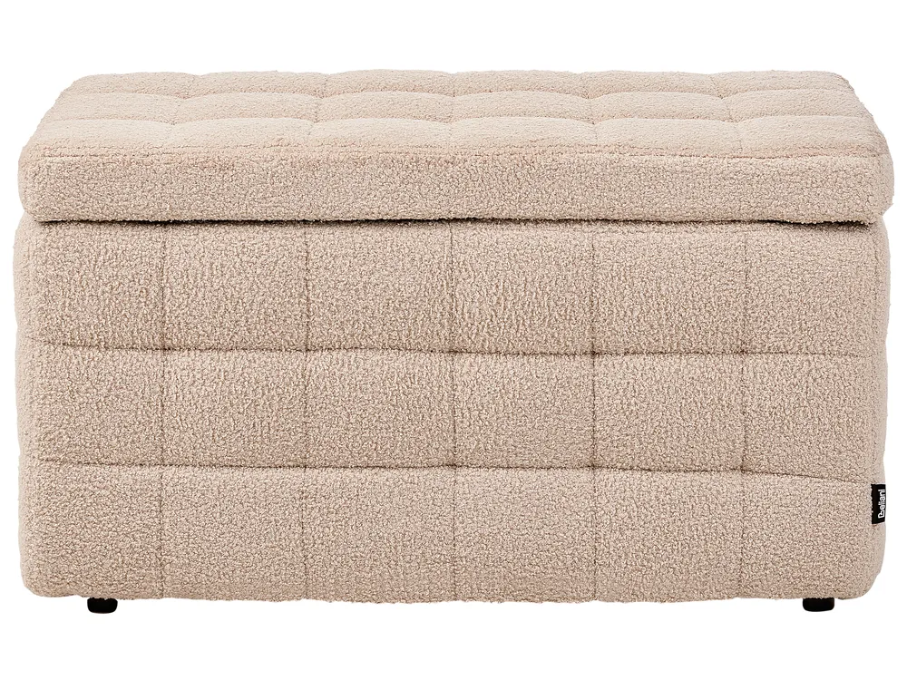 Storage Ottoman MICHIGAN Boucle Beige_855713