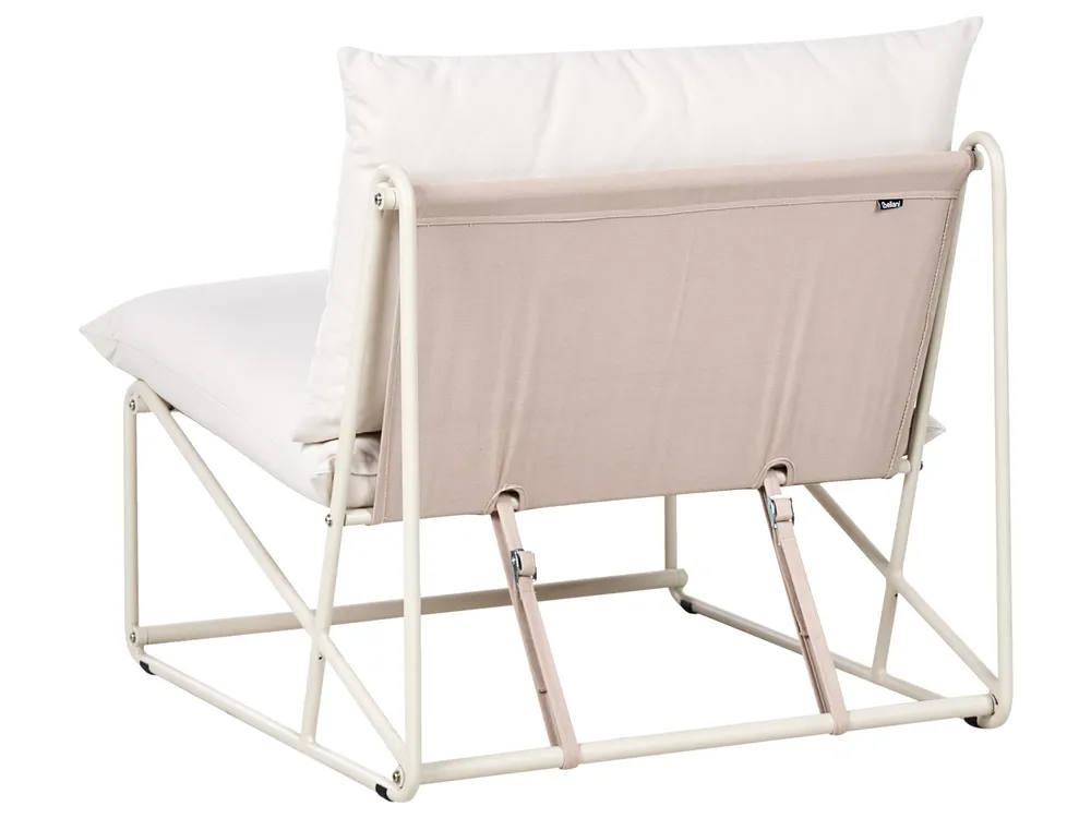 Garden Sofa Set 4 Seater PICO Metal Light Beige_1012992