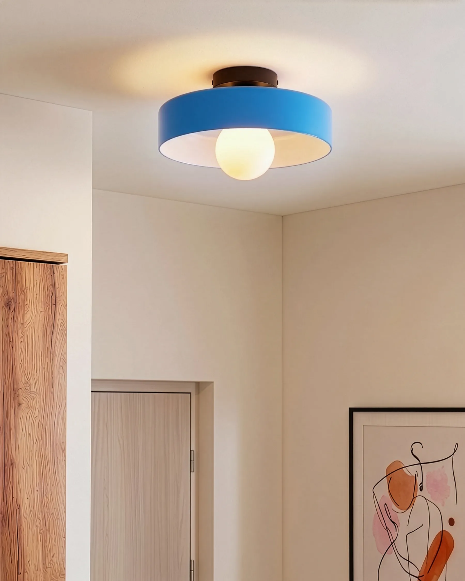 Deckenlampe LUGUSE Glas Blau_1074949