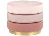Pouf LOUIN Samtstoff Rosa