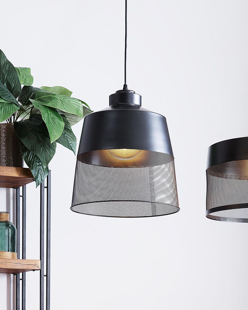 Pendant Lamp MUGA Metal Black