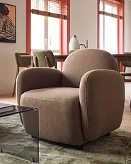 Fauteuil JULE Stof Bruin_1145854