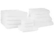 Set of 11 Towels AREORA Cotton White_1067807