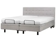 Adjustable Bed Fabric DUKE 180 x 200 cm (EU Super King) Light Grey_973539